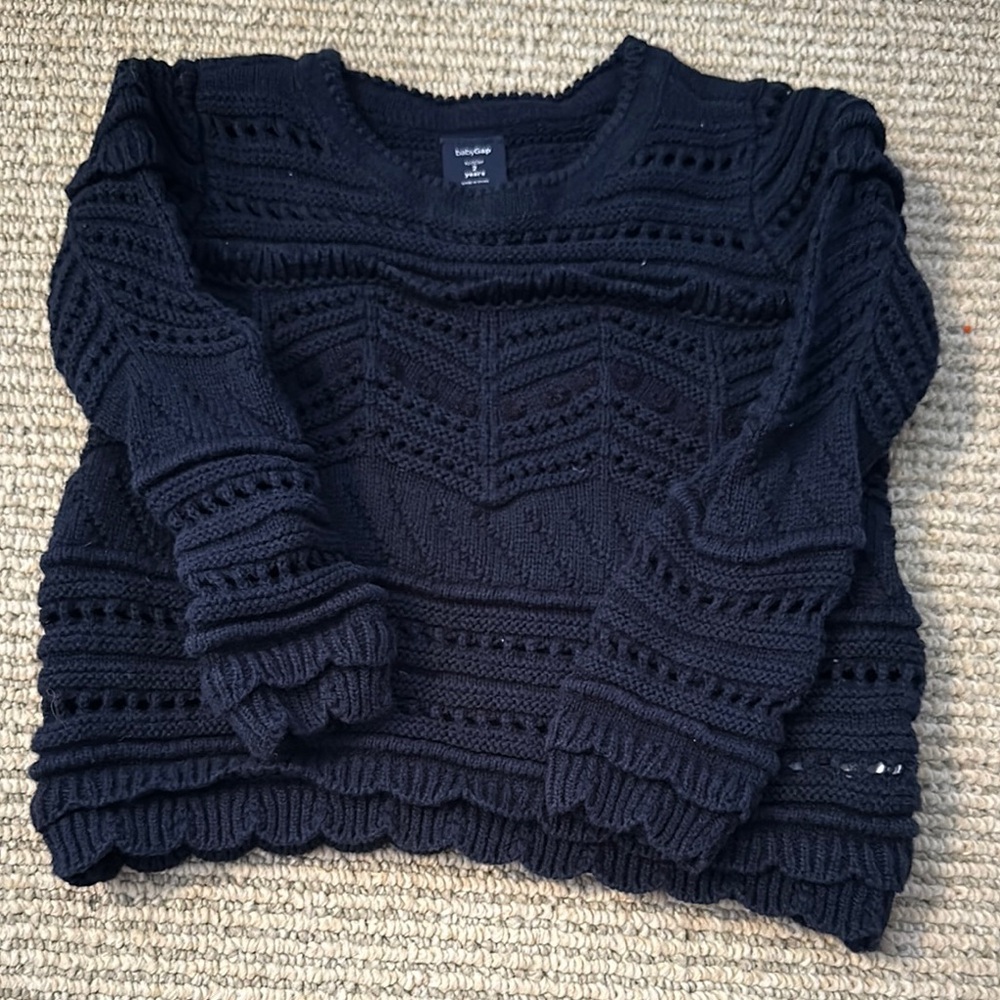 babyGAP Scalloped pointelle sweater